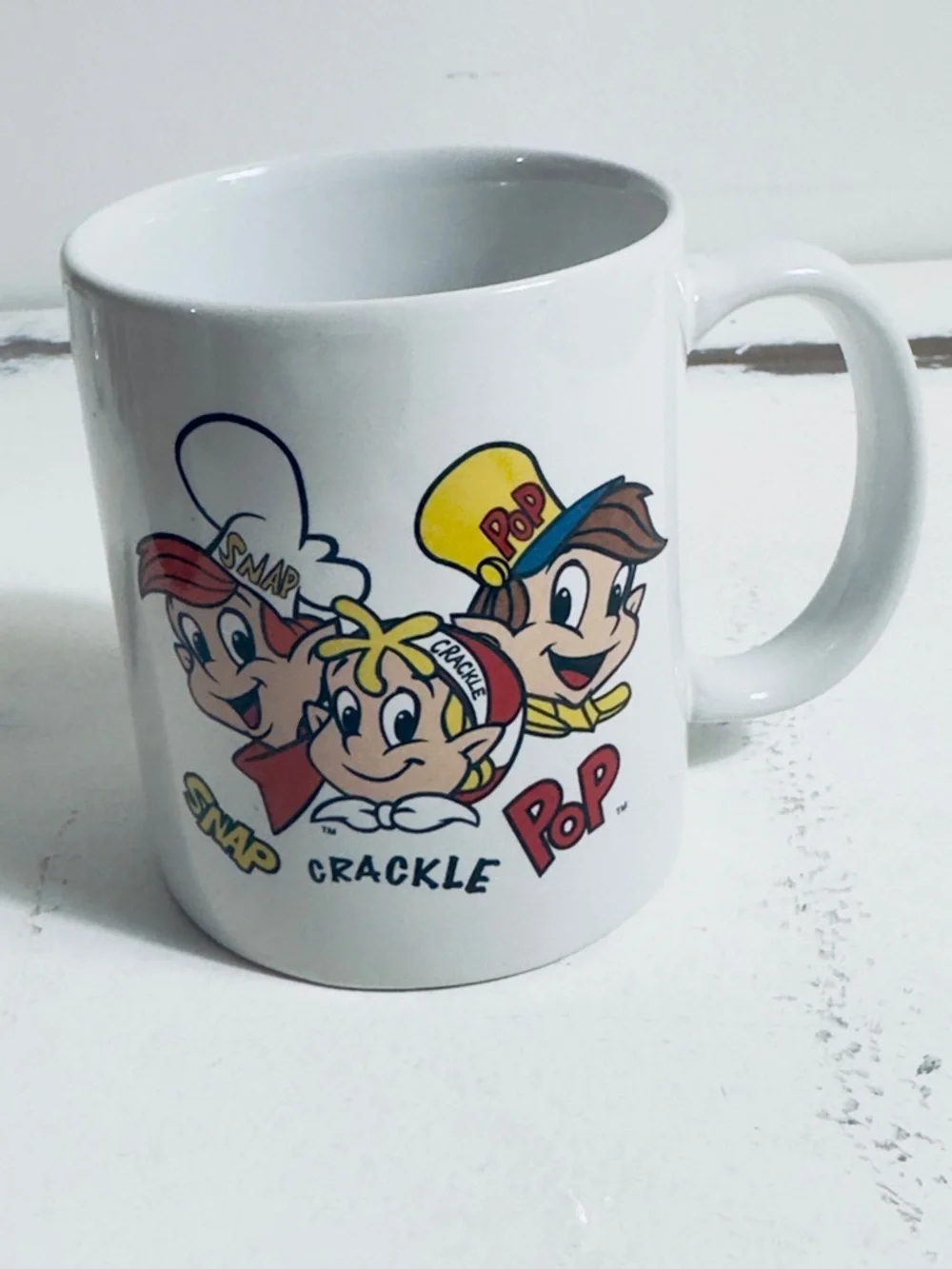 Vintage Kellogg's Rice Krispies cereal Snap Crackle Pop Ceramic Coffee‎ Mug